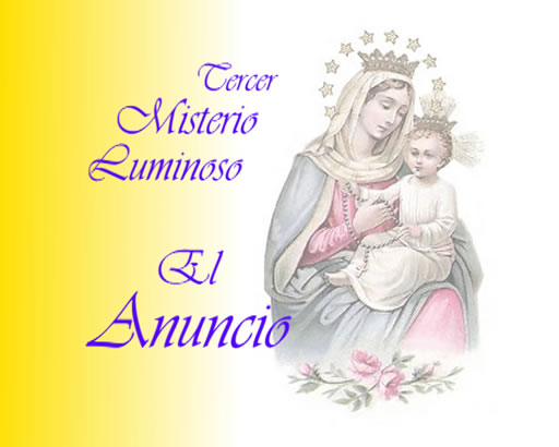 Santo Rosario: tercer Misterio Luminoso