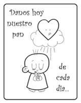 Padre Nuestro para colorear