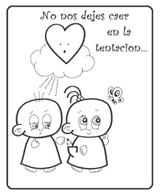 Padre Nuestro para colorear