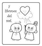 Padre Nuestro para colorear