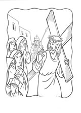 Octava estación: Jesús consuela a las mujeres de Jerusalén
