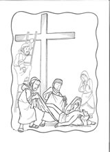 Decimotercera estación: Jesús es bajado de la Cruz