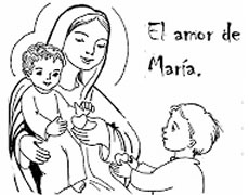 Aprende y colorea las Advocaciones de la Virgen María (VIII)