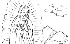 Colorea y aprende la historia de Nuestra Señora de Guadalupe I