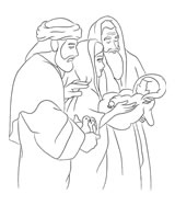 Presentación del niño Jesús en el templo - Lámina 1