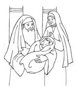 Presentación del niño Jesús en el templo - Lámina 3