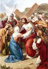 IV ESTACIÓN: JESÚS SE ENCUENTRA CON SU SANTÍSIMA MADRE