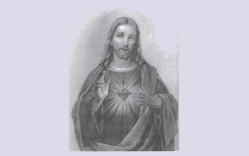 Dibujos para colorear el Sagrado Corazón de Jesús