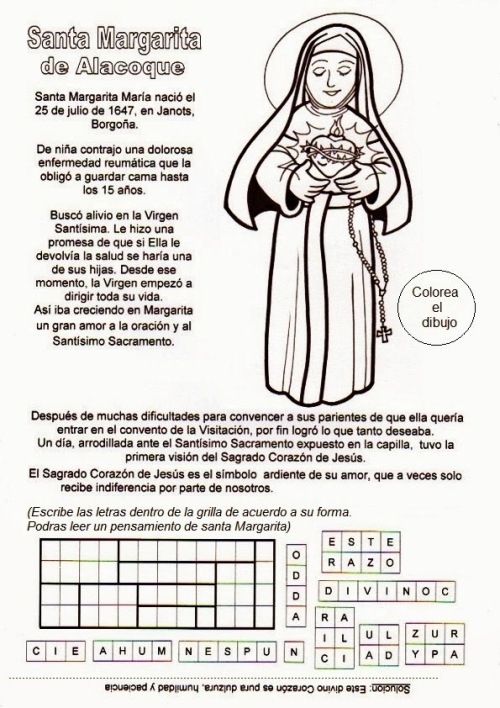 Catequesis para niños sobre Santa Margarita Mª de Alacoque