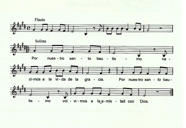 Canción «El Bautismo»